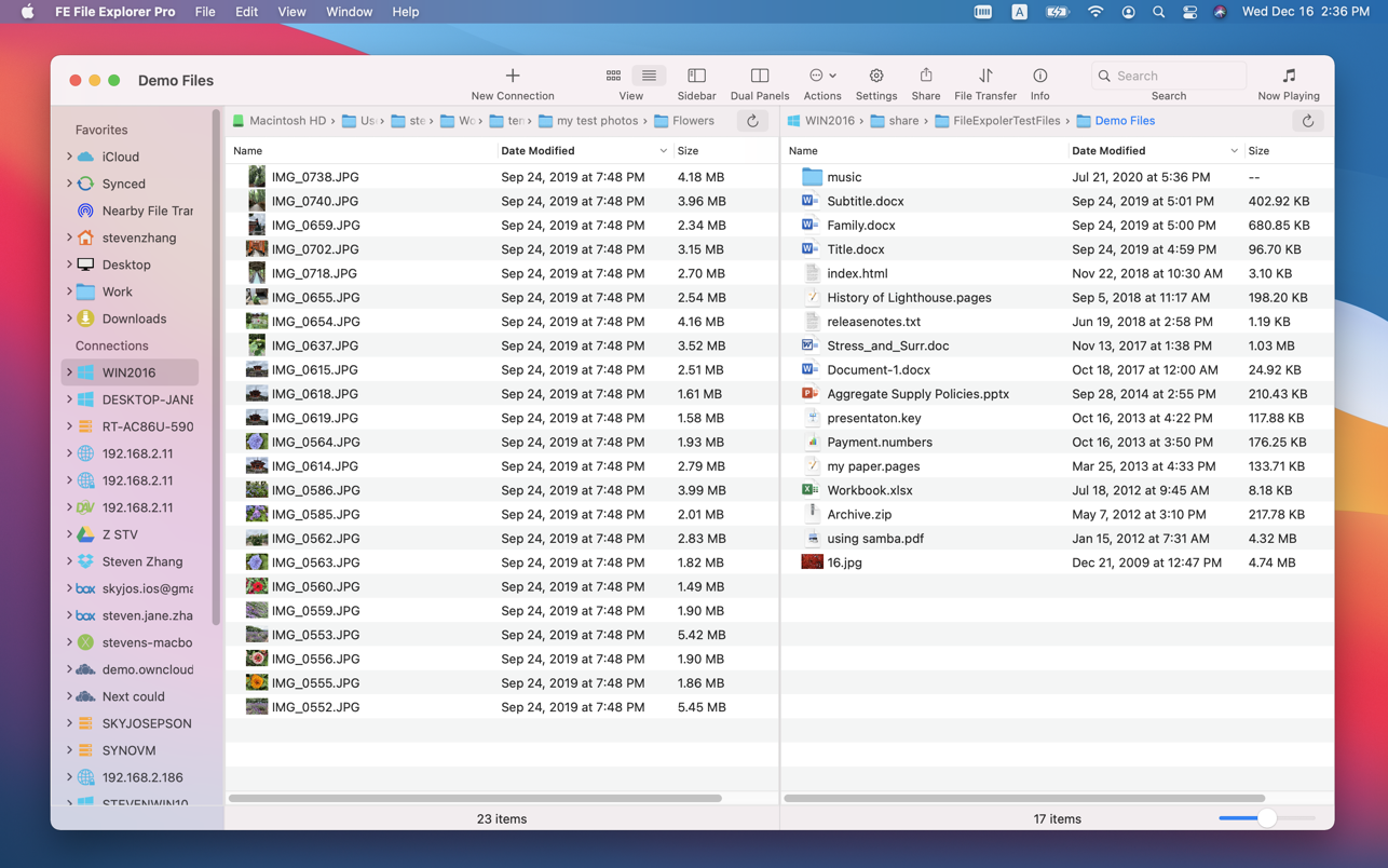 FE File Explorer Pro for Mac 3.4.2 中文破解版 访问FTP WebDAV和网盘上的文件