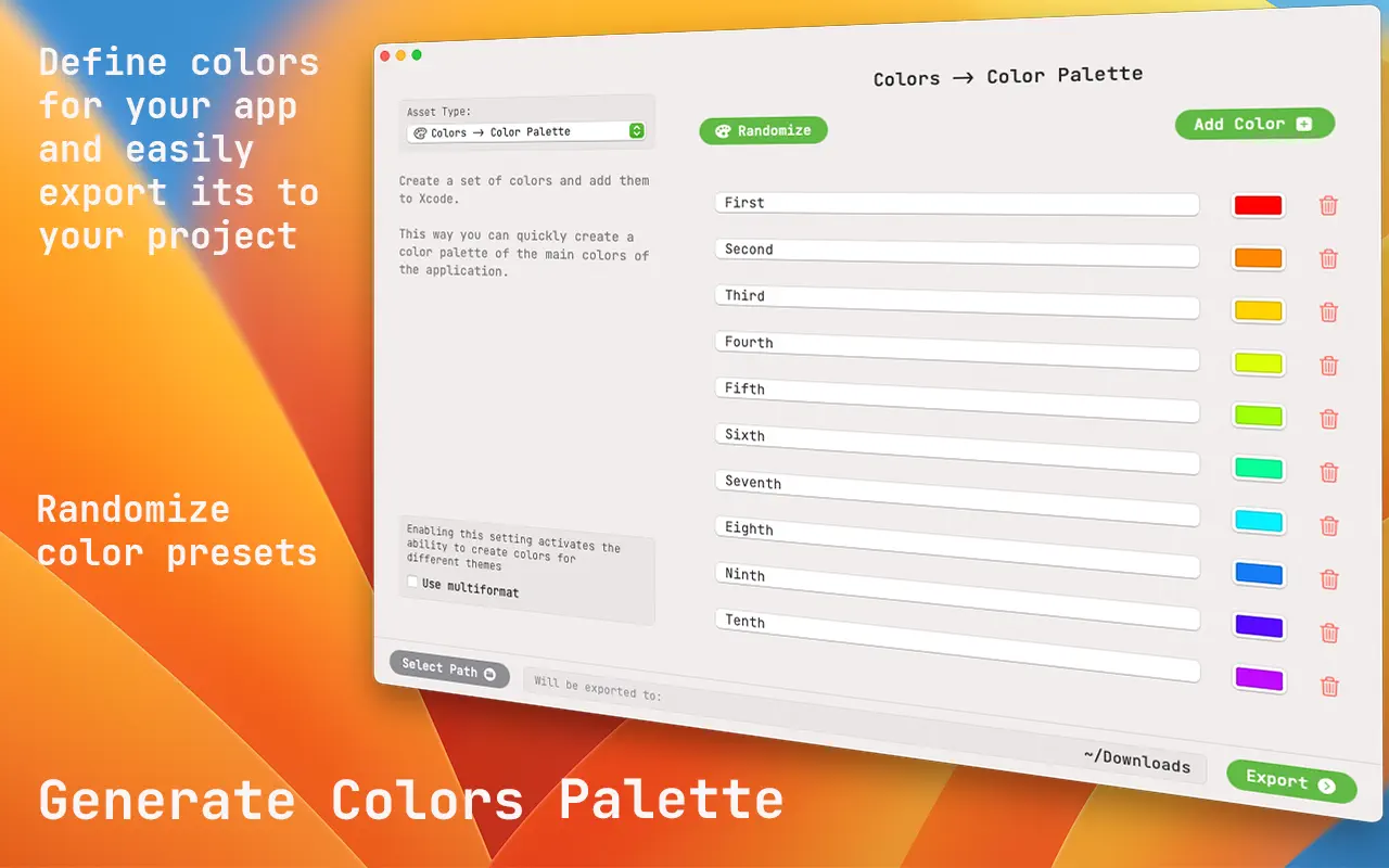 AssetsGen for Mac 4.0.1 破解版 开发者快速创建工具