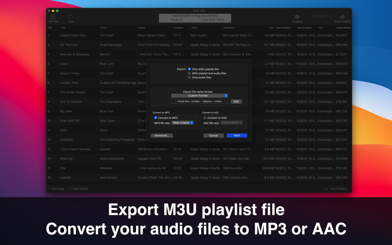 M3U Edit for Mac 1.4.2 破解版 M3U文件编辑器