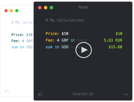 Numi for Mac 3.32 破解版 迷你文本计算器