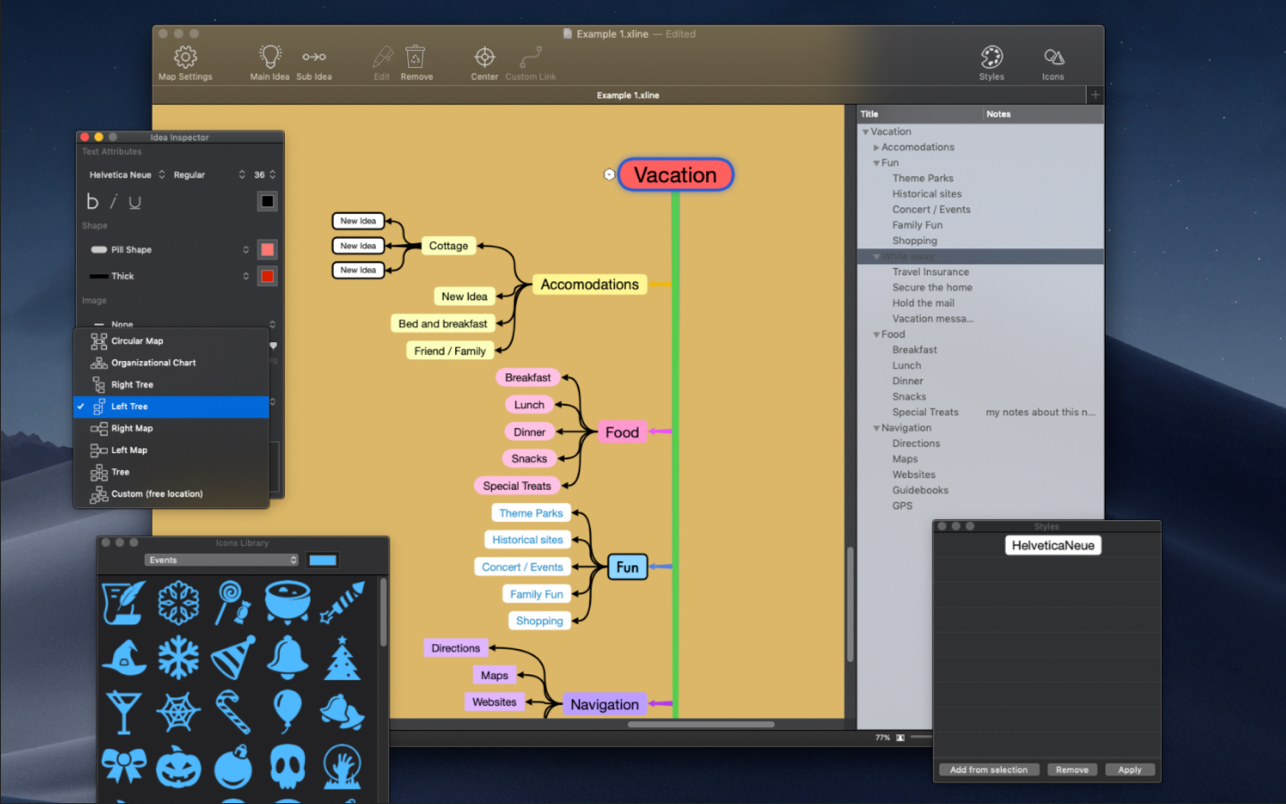VisuMind for Mac 3.2.1 破解版 Mac思维导图