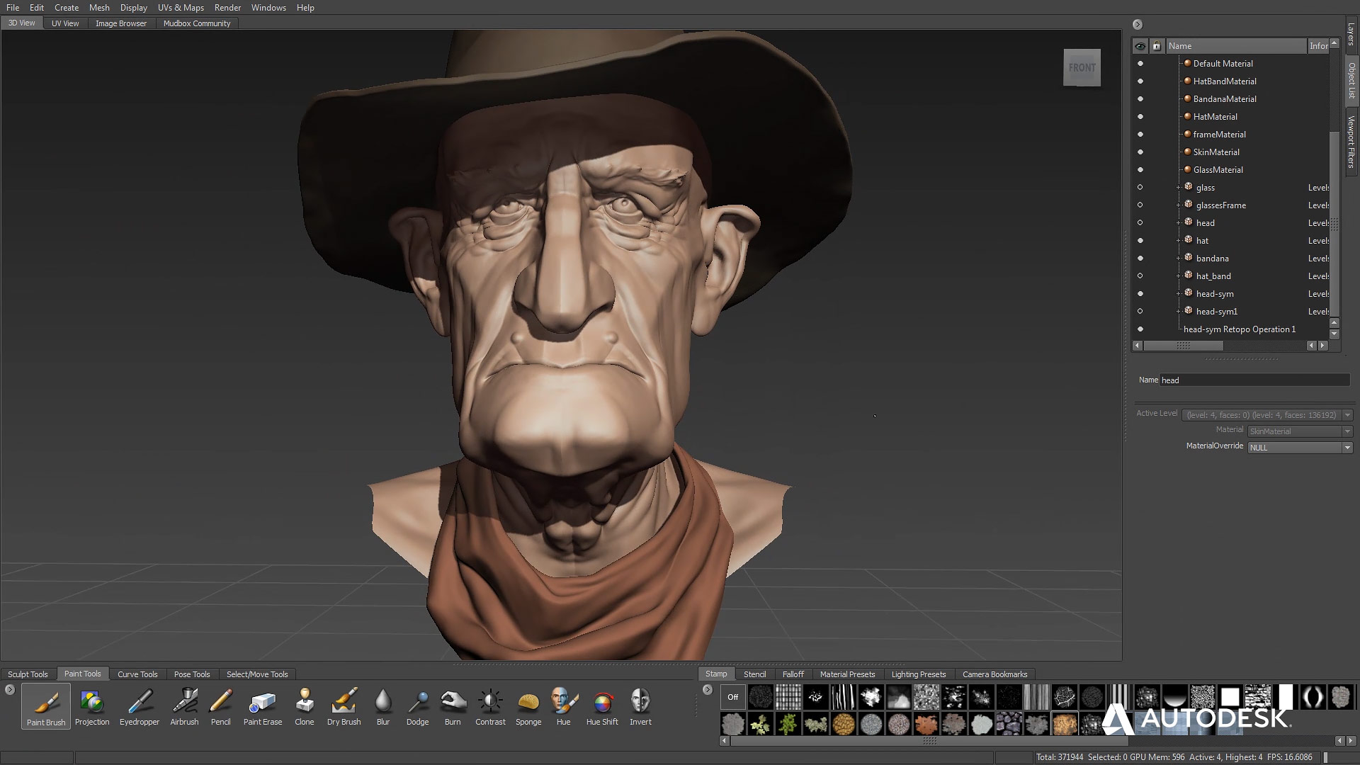 Autodesk Mudbox for Mac 2024 破解版 3d数字绘画和雕刻软件