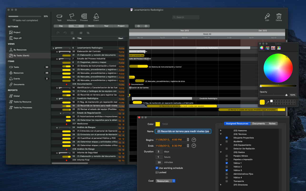 EasyGantt for Mac 4.2.1(9) 破解版 mcPlanner甘特图项目管理软件