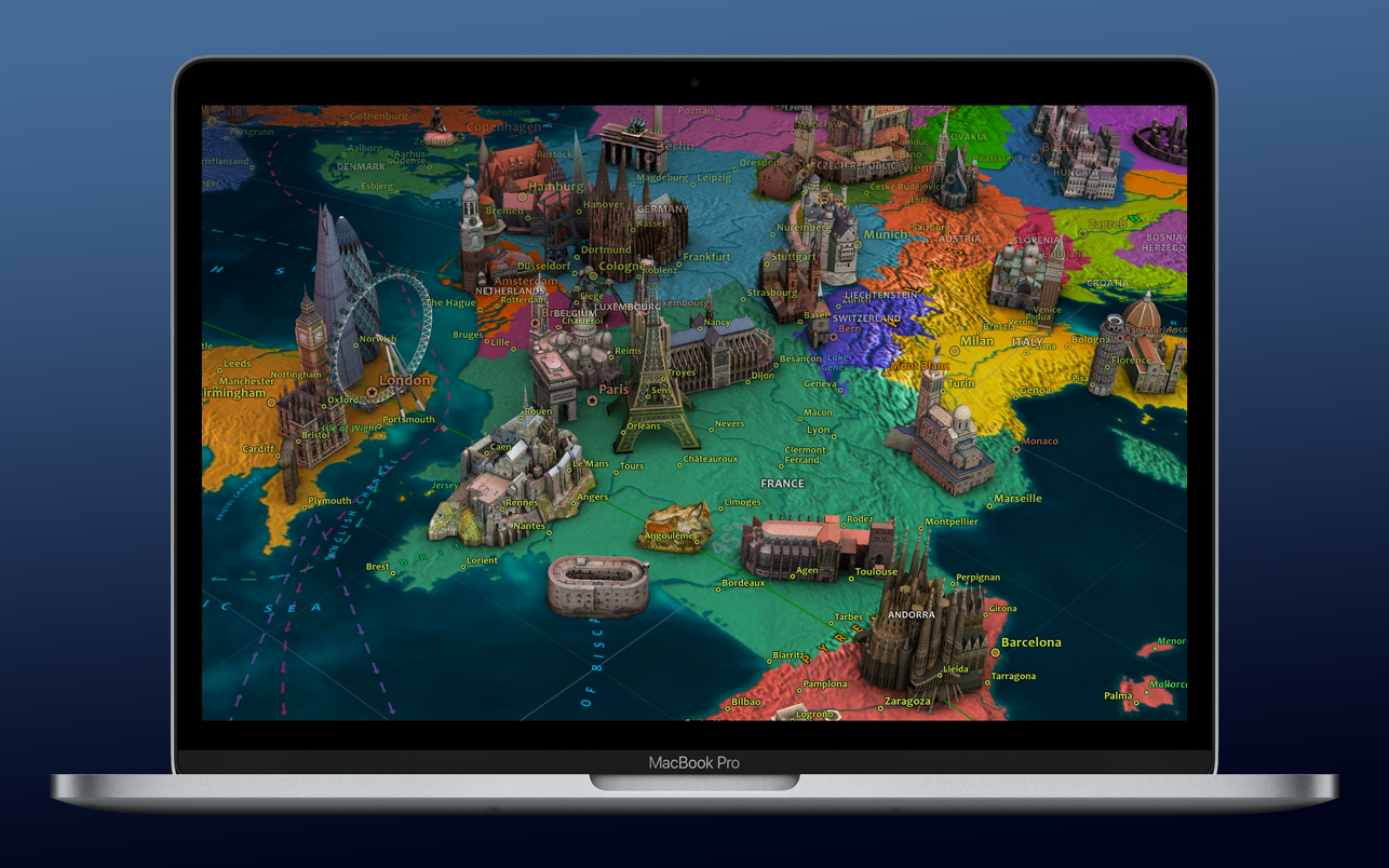 Earth 3D – Live Wallpaper & Screen Saver for Mac 8.1.1 破解版 3D地球模拟软件