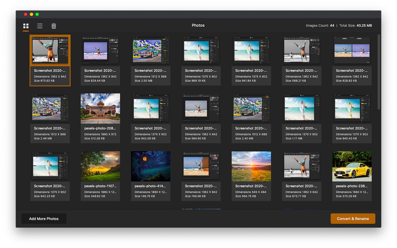 Batch Rename & Convert Photos for Mac 1.2 破解版 重命名工具