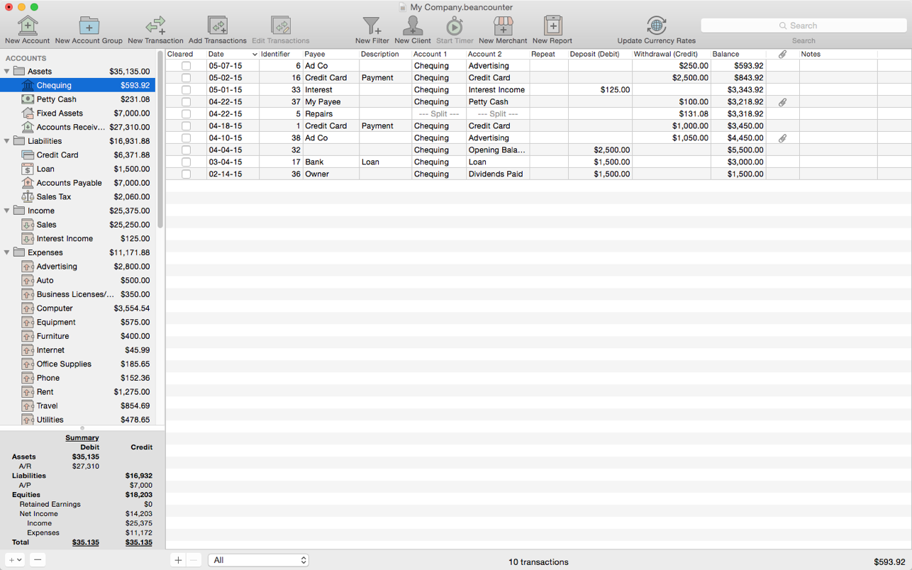 BeanCounter Pro for Mac 2.1.5 破解版 专业财务记账软件