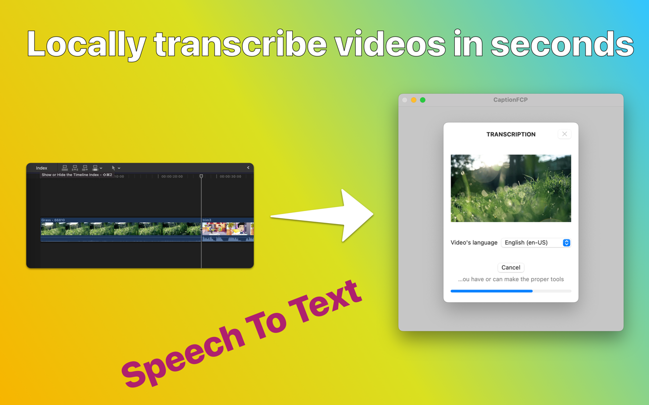 Caption for FCP Mac 1.2.1 破解版 视频剪辑软件