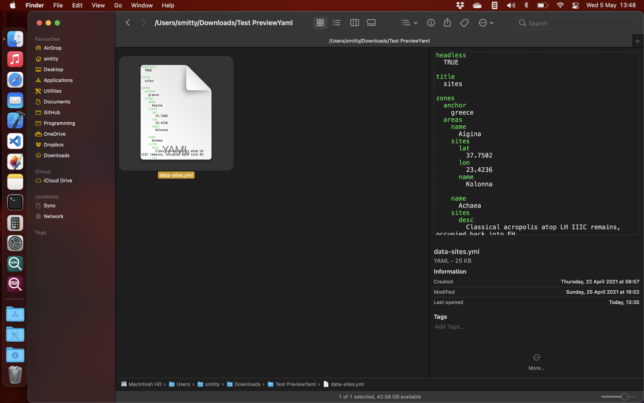 PreviewYaml 1.1.5 Mac 破解版 YAML数据格式预览工具