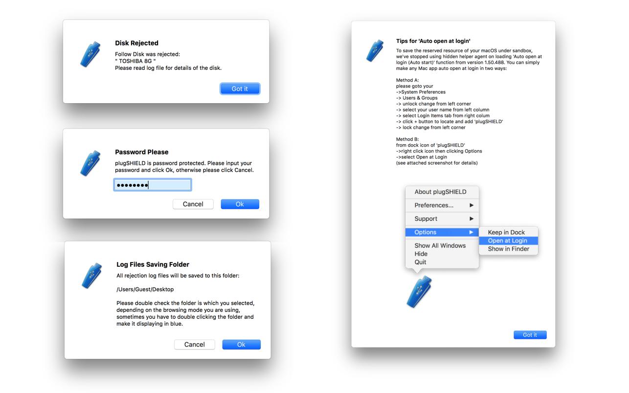 plugSHIELD 1.70 Mac 破解版 移动存储设备管理