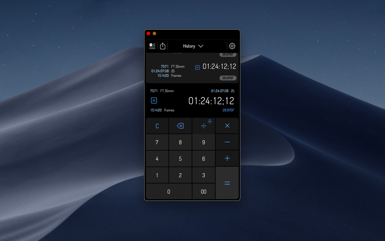 Timecode Pro 3.2.4 Mac 破解版 时间码计算器
