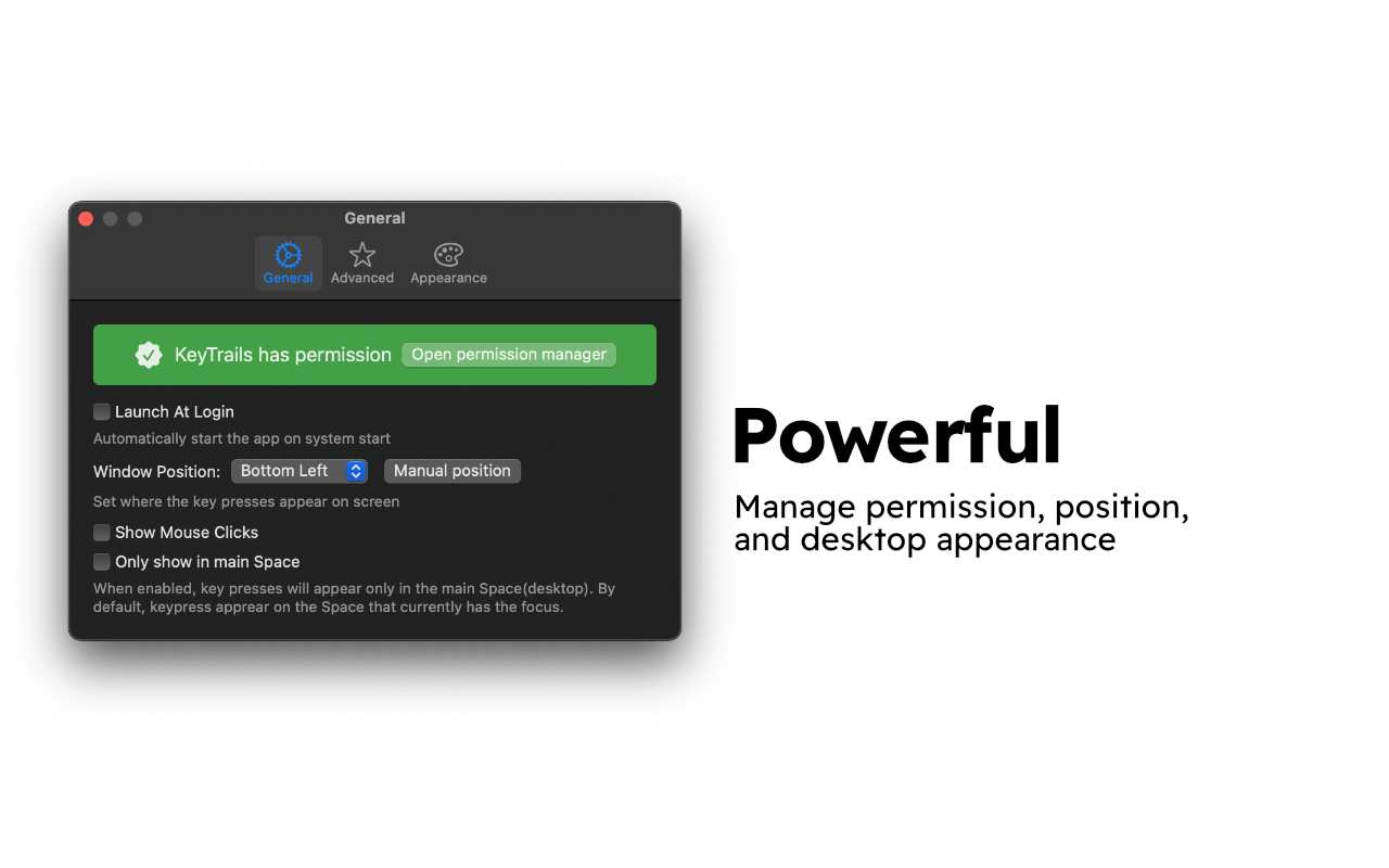 KeyTrails 1.2.5 Mac 破解版 键盘输入显示工具