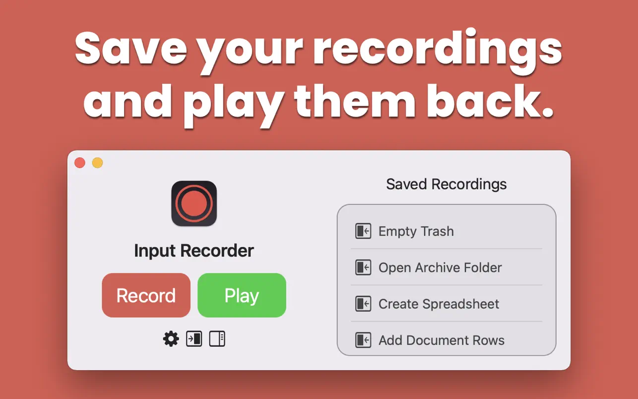 Input Recorder 1.7 Mac 破解版 键盘和鼠标操作输入记录工具