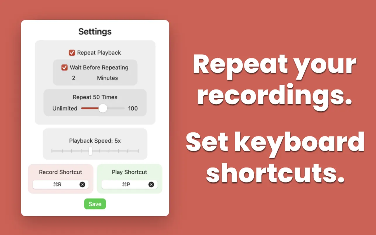 Input Recorder 1.7 Mac 破解版 键盘和鼠标操作输入记录工具