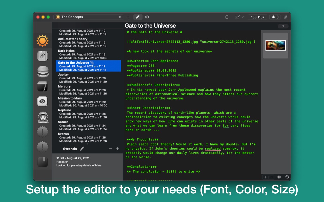 Note-C 2.4.2 Mac 破解版 文本记录软件