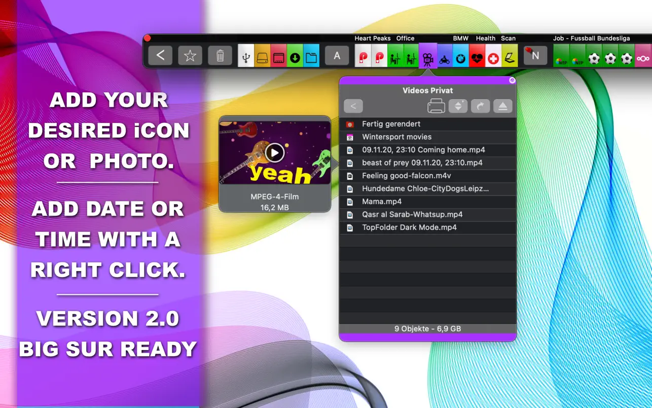 TopFolder 2.1.1 Mac 破解版 菜单栏快速访问工具