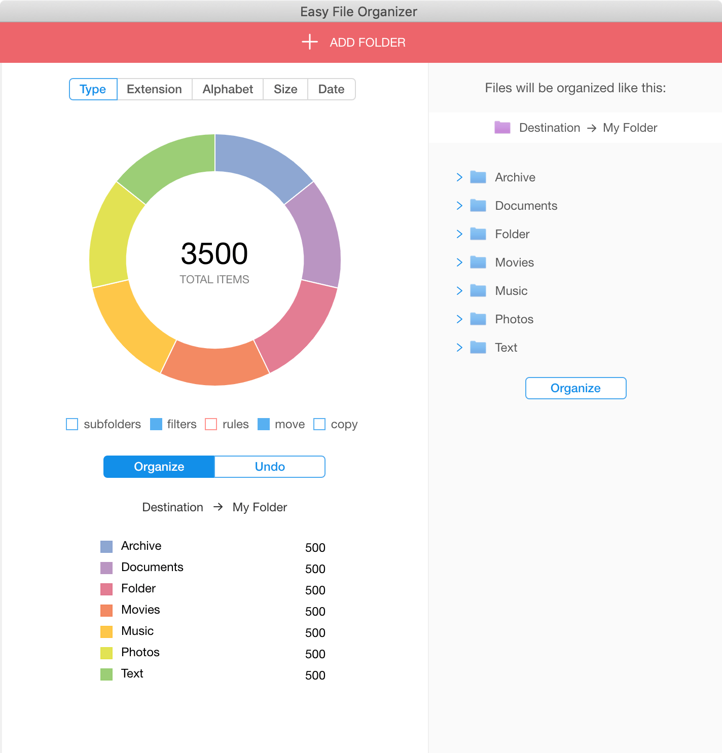 Easy File Organizer 3.3.3 Mac 破解版 简易文件管理器