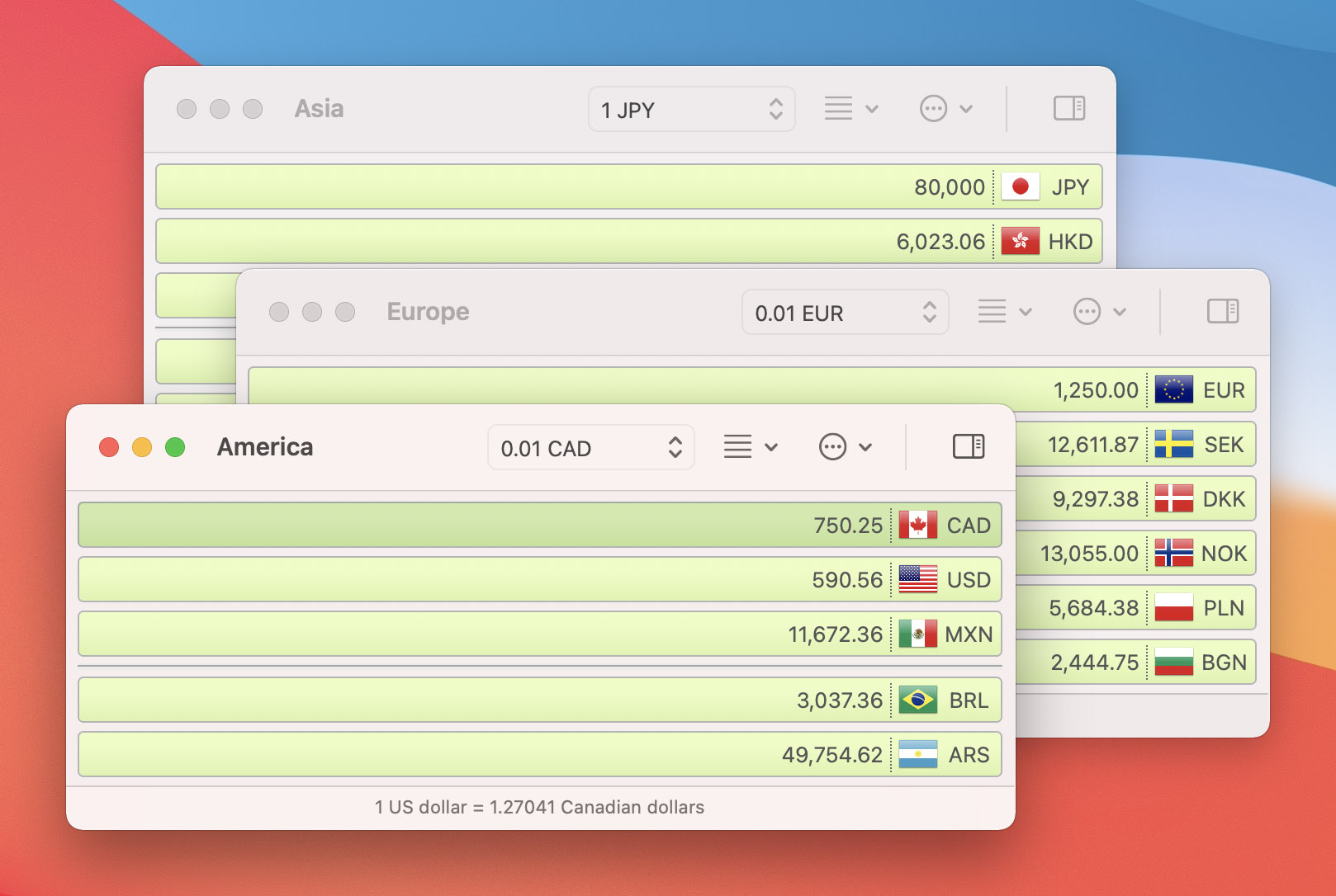 Currency Assistant 3.6.1 Mac 破解版 国际货币汇率计算器