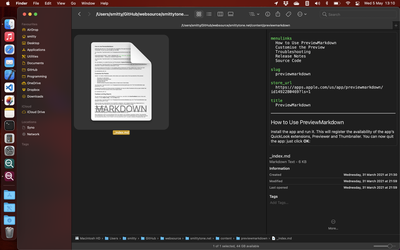 PreviewMarkdown 1.4.5 Mac 破解版 Markdown编辑预览工具