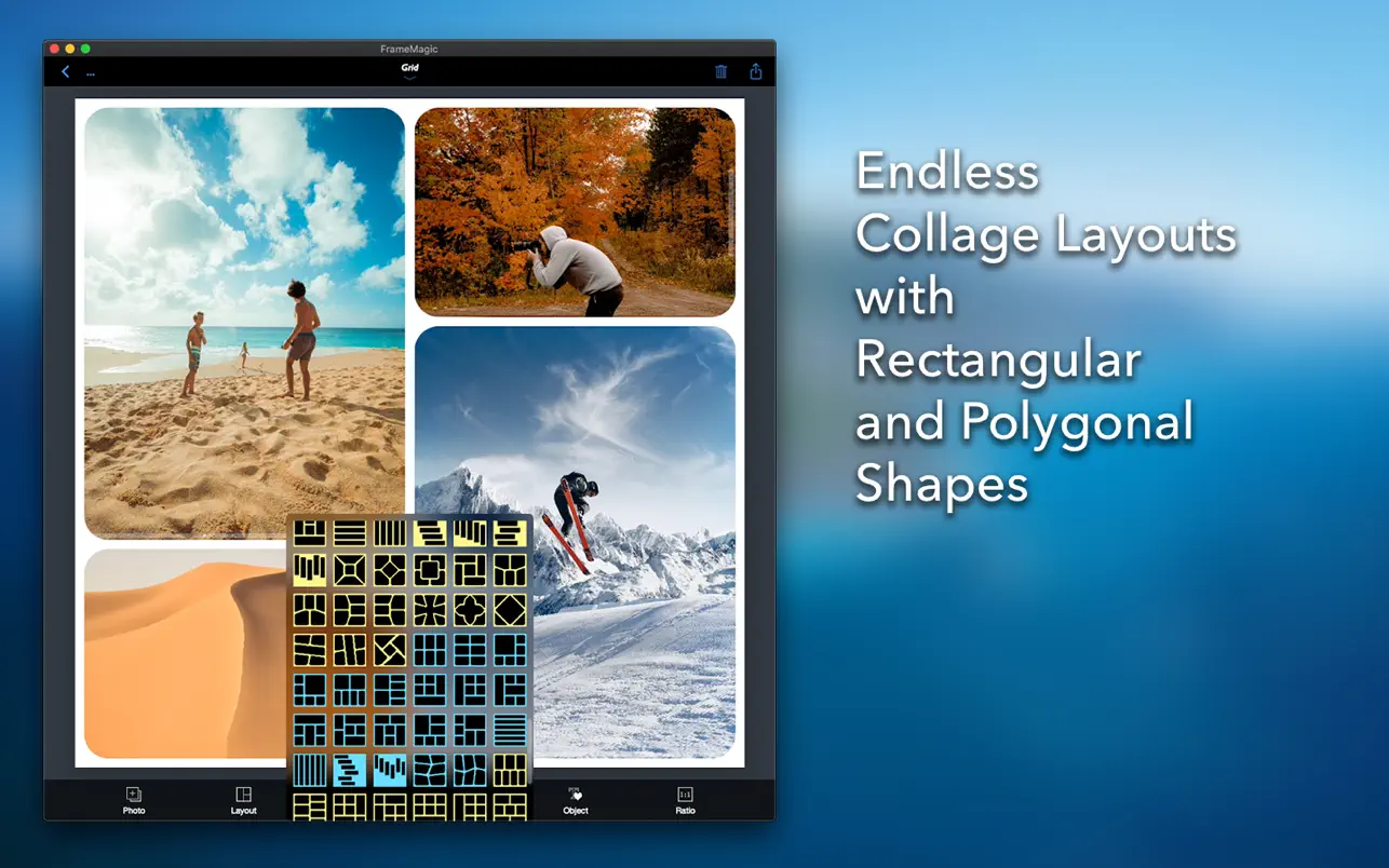 FrameMagic – Collage Maker Pro 3.6.7 Mac 破解版 图像编辑处理工具