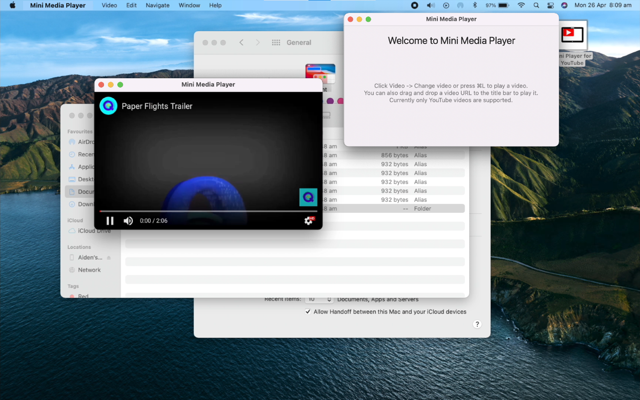 Mini Media Player 2.1.3 Mac 破解版 迷你画中画视频播放器