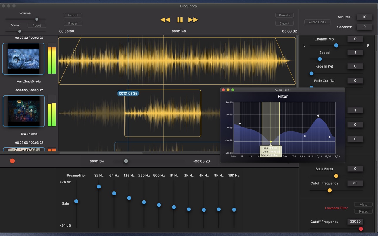 Frequency – Music Studio 2.4 Mac 破解版 音频音轨处理工具