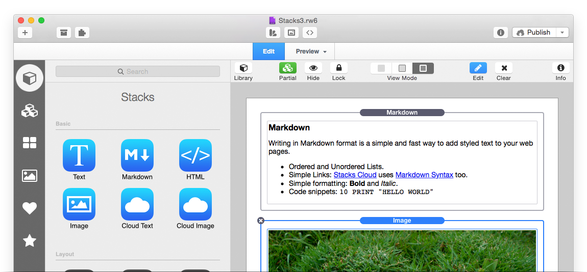 Stacks 4.3.0 Mac 破解版 - 简单易用的RapidWeaver网页制作插件