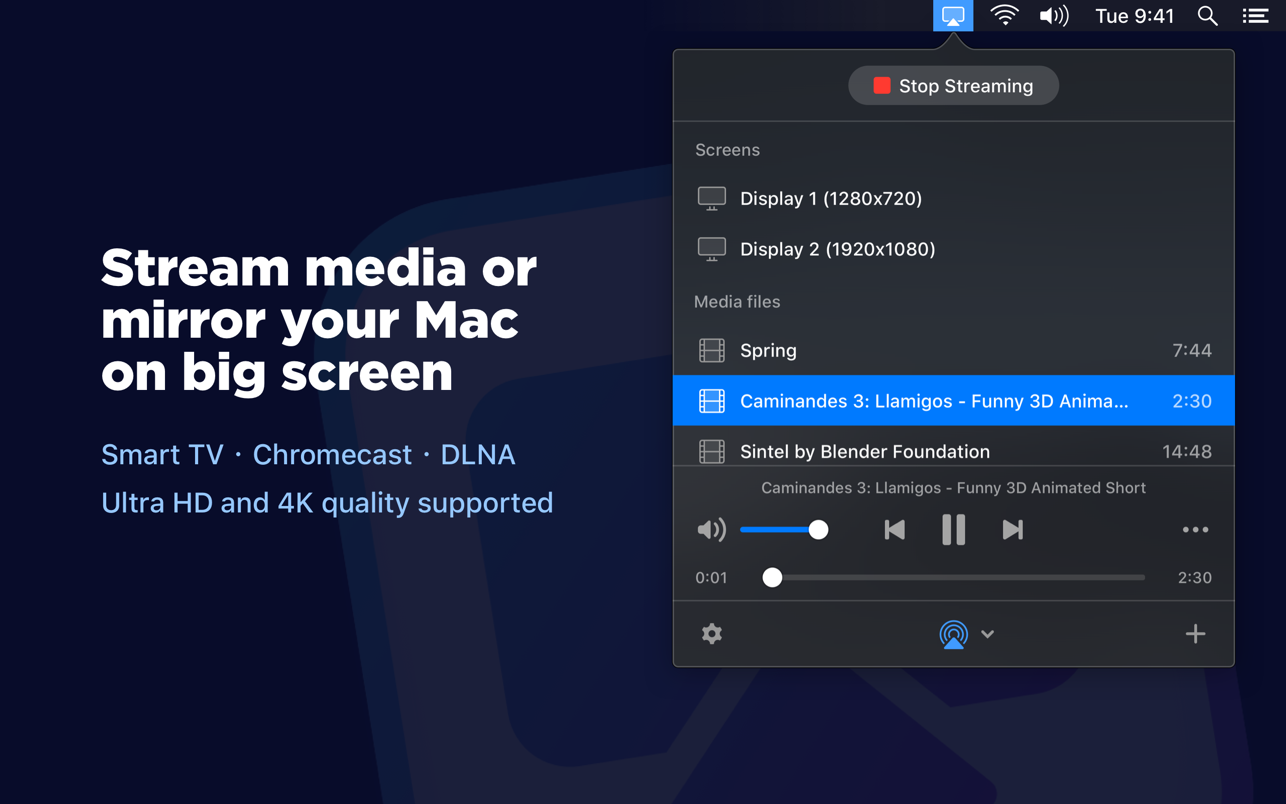 JustStream PRO 2.7 Mac 破解版 镜像投屏工具