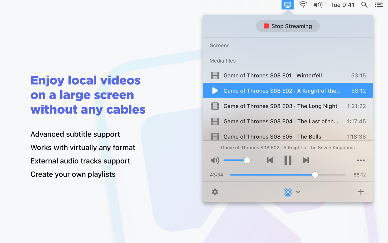JustStream PRO 2.7 Mac 破解版 镜像投屏工具