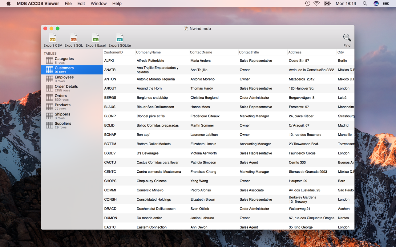 MDB ACCDB Viewer 2.3.1 Mac 破解版 MDB文件编辑器
