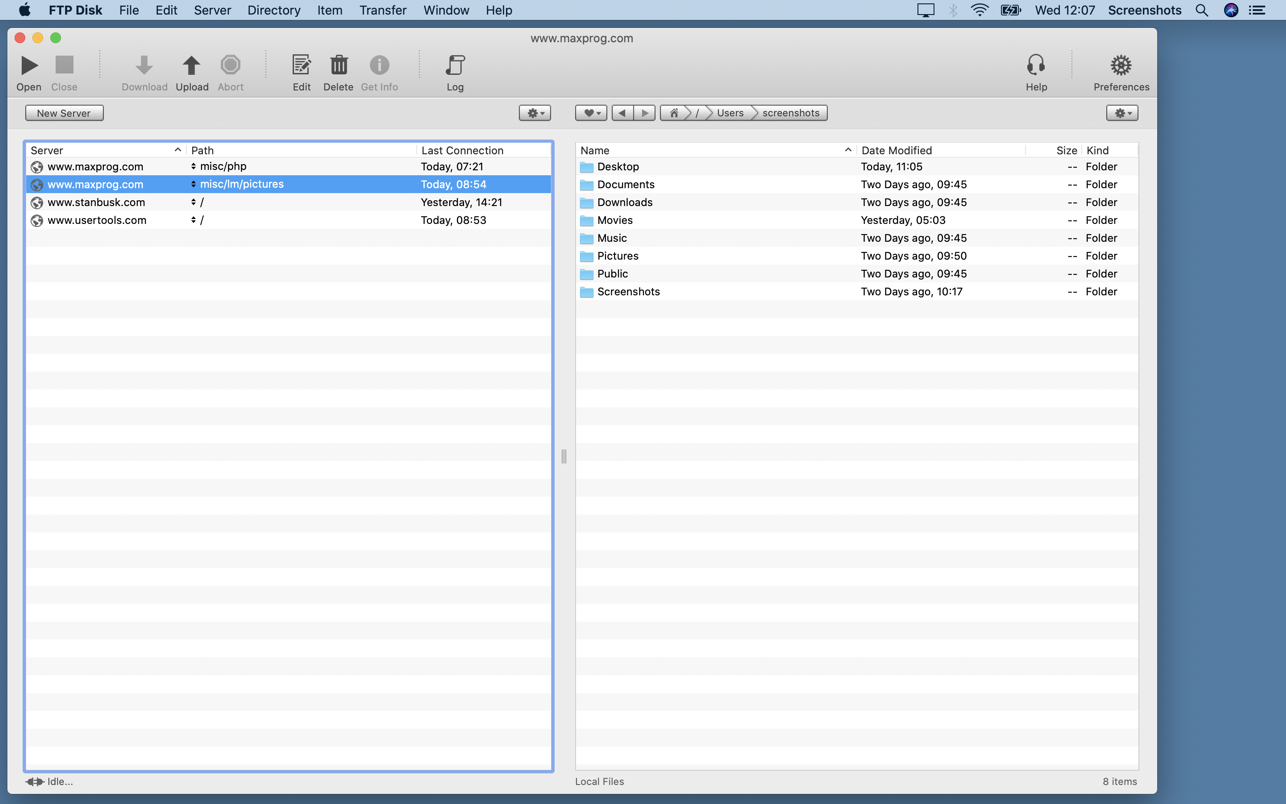 FTP Disk 1.5.2 Mac 中文破解版 FTP客户端工具