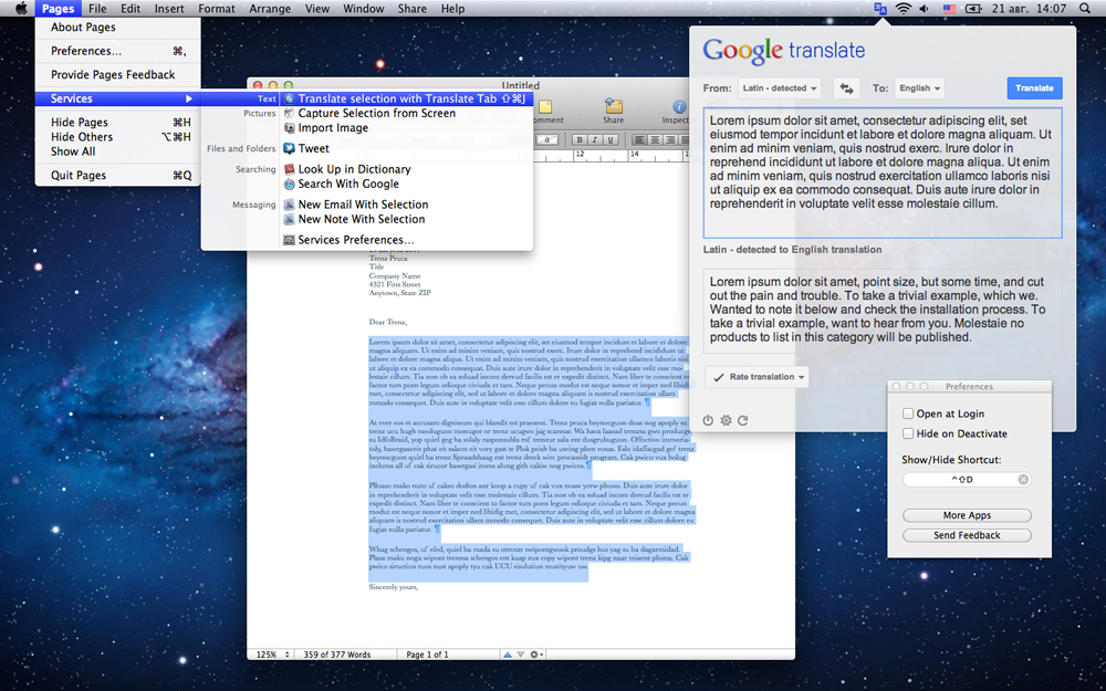 Translate Tab 2.0.18 Mac 破解版 菜单栏快速翻译工具