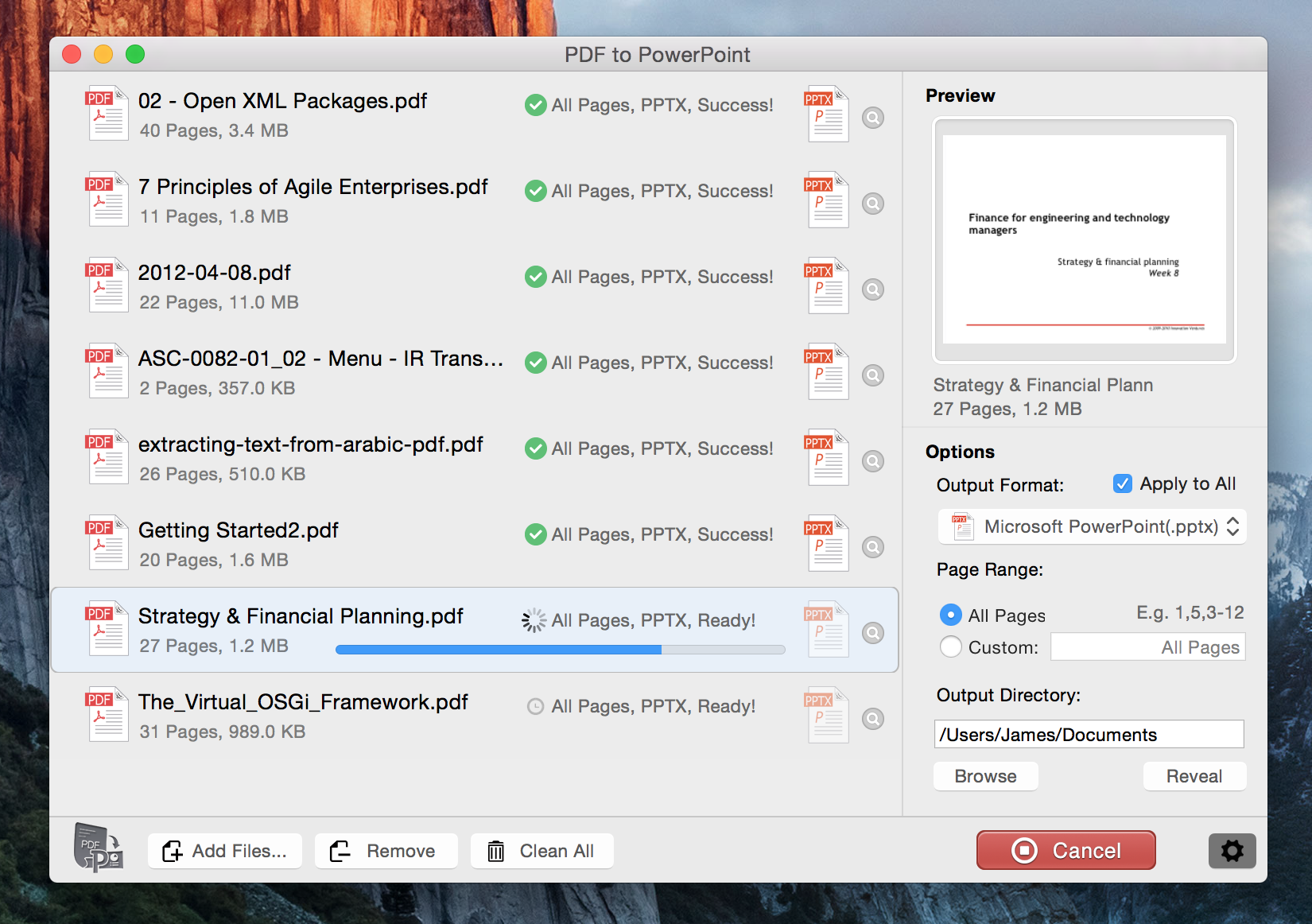PDF to PowerPoint 4.2.2 Mac 破解版 PDF转PPT文档软件