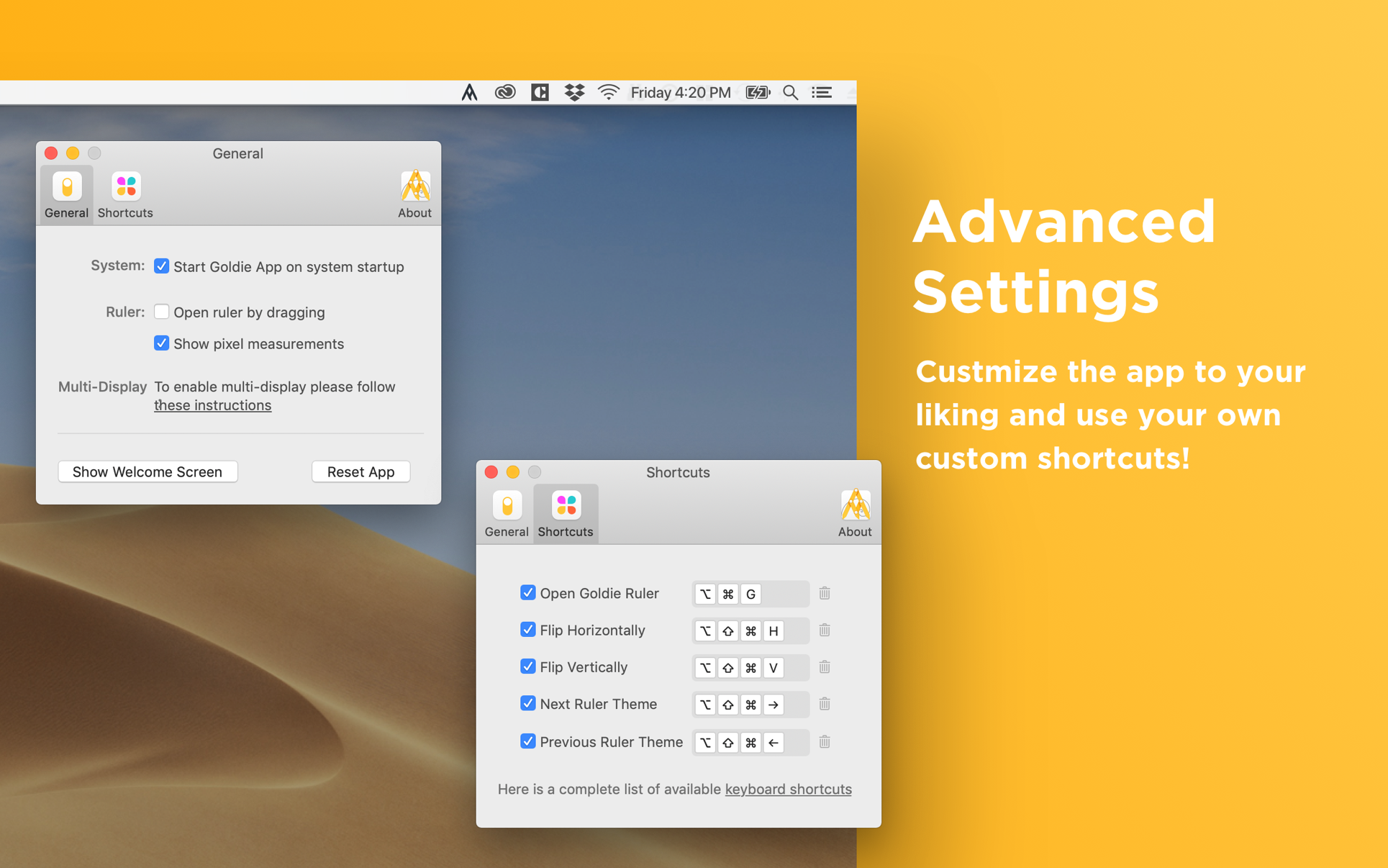 Goldie App 2.1 Mac 破解版 强大的黄金比例设计工具