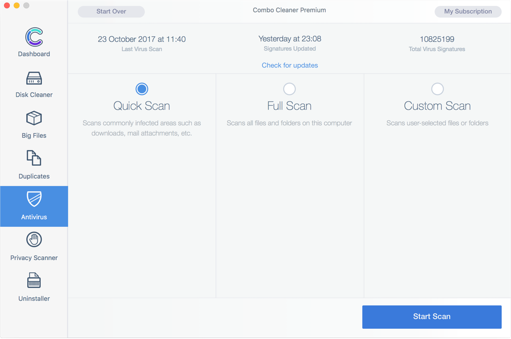 Combo Cleaner Premium 1.4 Mac 破解版 - Mac系统病毒和恶意软件清除工具