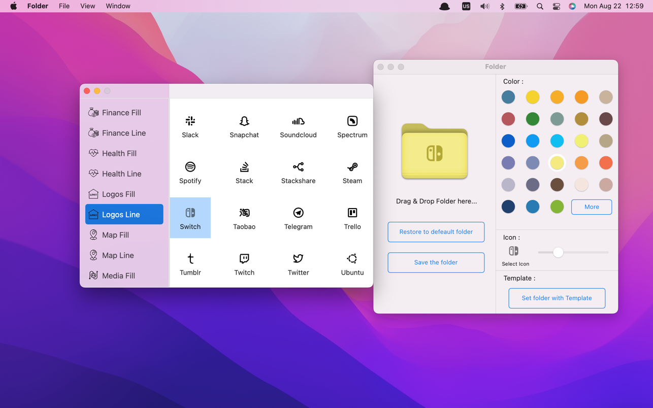 Folder 1.0.7 Mac 破解版 文件夹图标更改工具