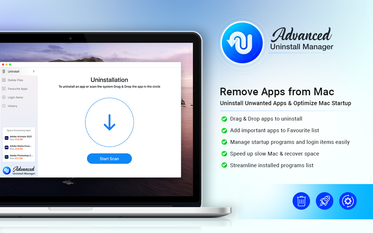 Advanced Uninstall Manager 3.1 Mac 破解版 专业mac卸载工具