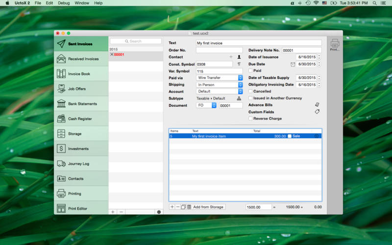 UctoX 2.9.6 Mac 破解版 - 财务管理软件