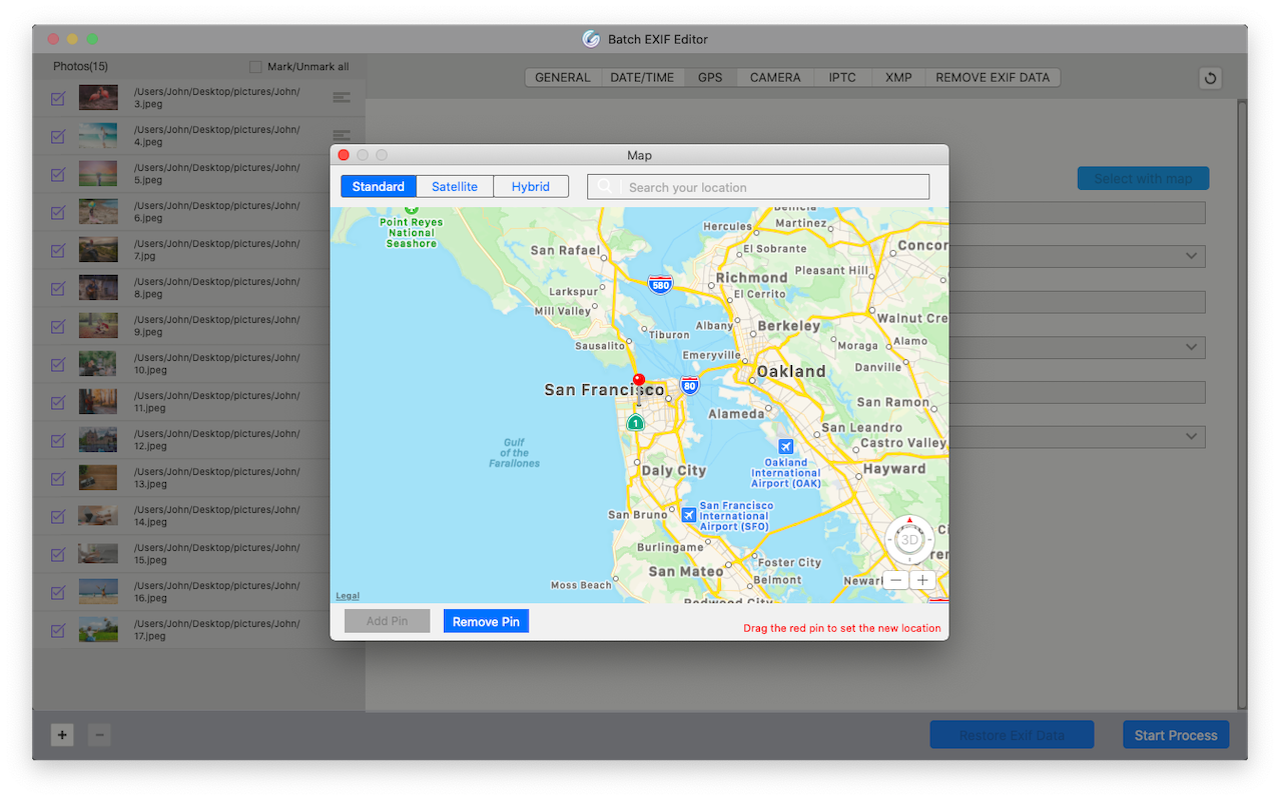 Batch Exif Editor Pro 1.1 Mac 破解版 图片编辑软件