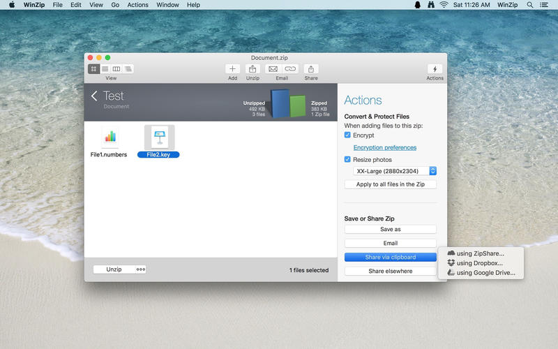 WinZip Pro 10.0.6200 Mac 破解版 - 经典老牌的压缩工具