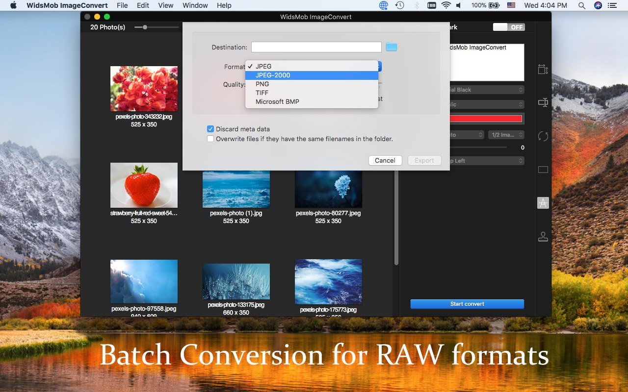 WidsMob ImageConvert 3.25 Mac 破解版 - 图片格式转换工具