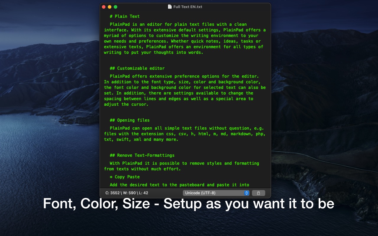 PlainPad 1.3.1 Mac 破解版 纯文本编辑器