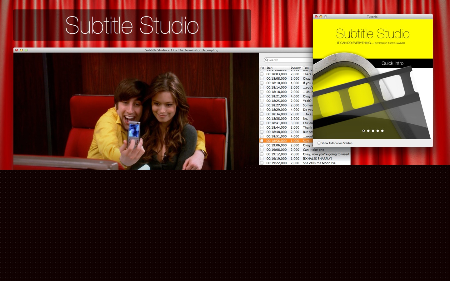 Subtitle Studio 1.5.6 Mac 破解版 电影字幕调整工具