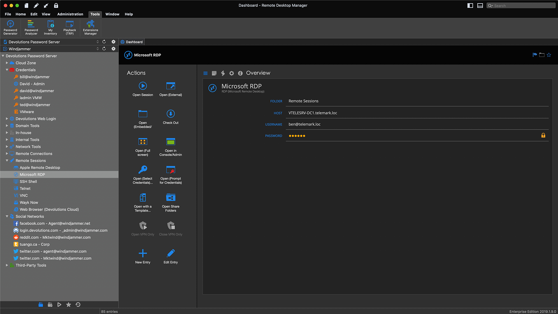 Remote Desktop Manager Enterprise 2022.2.11.0 Mac 中文破解版 远程连接控制