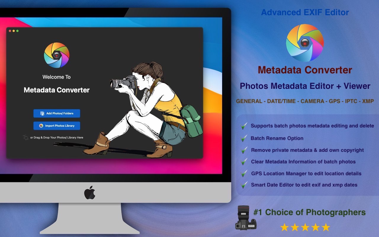 Metadata Converter 1.6 Mac 破解版 图像元数据编辑工具