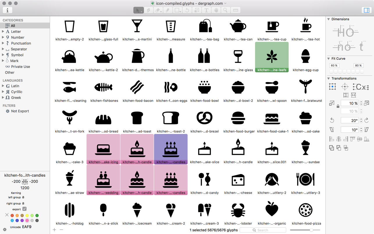 Glyphs 3.1.1 Mac 破解版 最强大的字体设计编辑工具