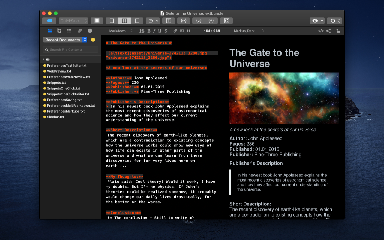 MarkMyWords 2.5.1 Mac 破解版 便捷文本编辑器