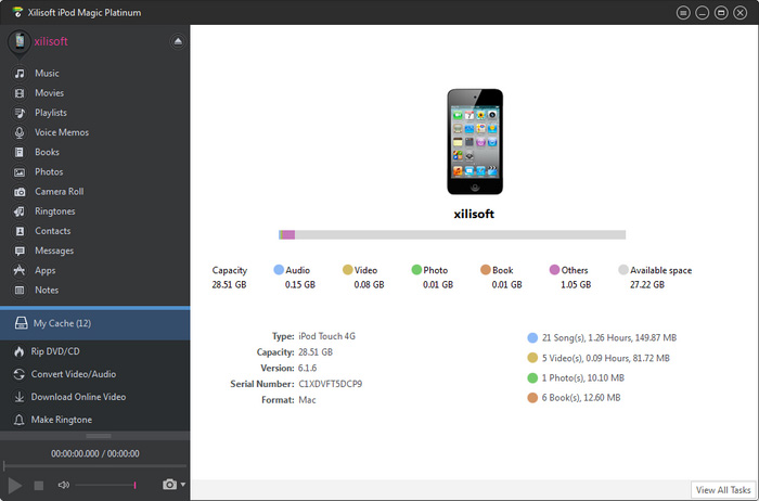 Xilisoft iPod Magic Platinum Mac 破解版 iPod管理工具