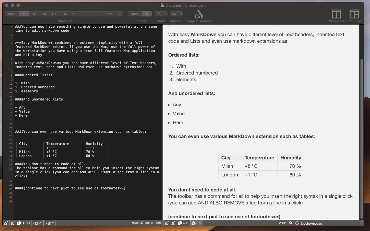 Easy Markdown 1.9.1 Mac 破解版 Markdown文本编辑工具