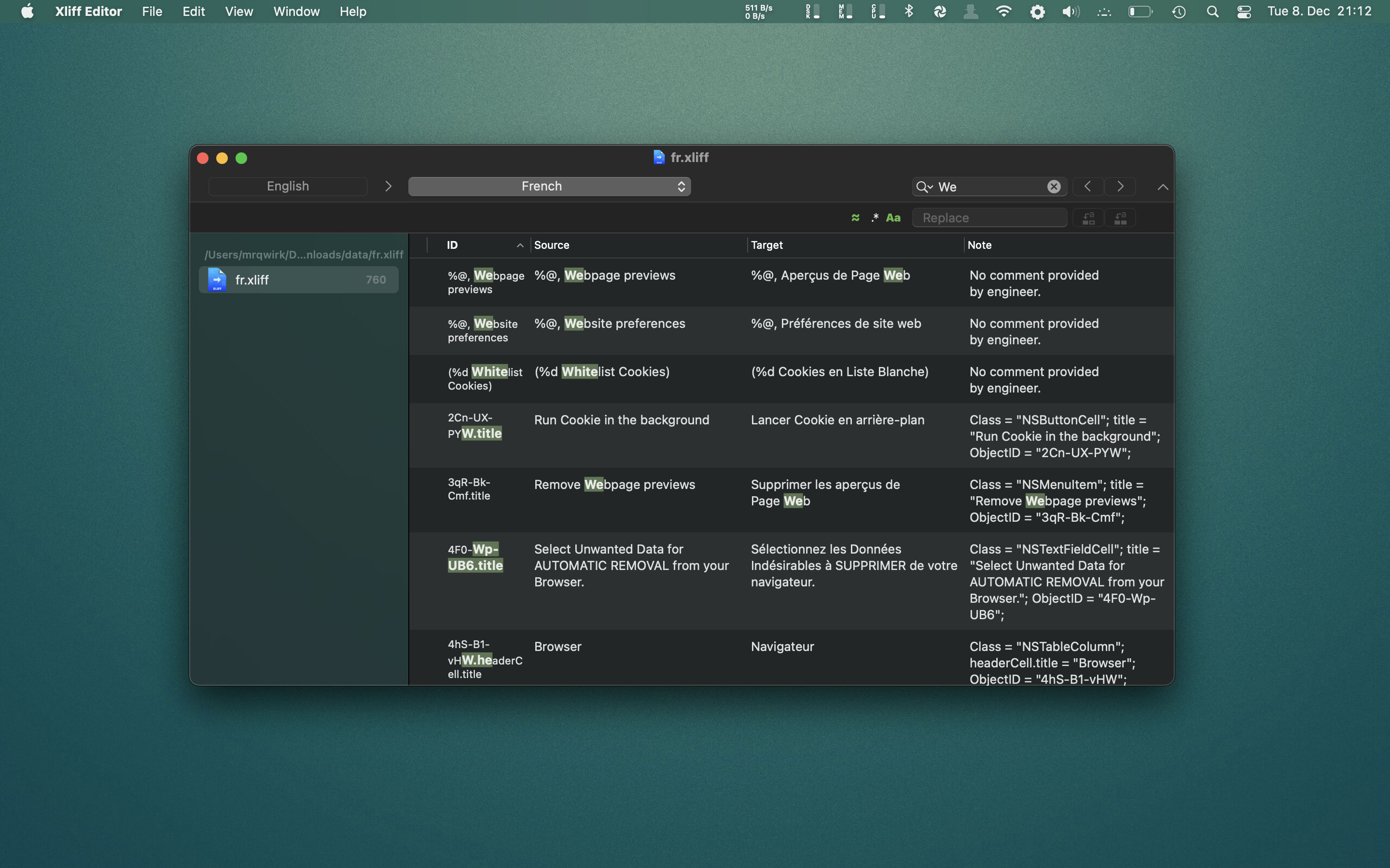Xliff Editor 2.9.10.1 Mac 破解版 - XLIFF文件编辑工具