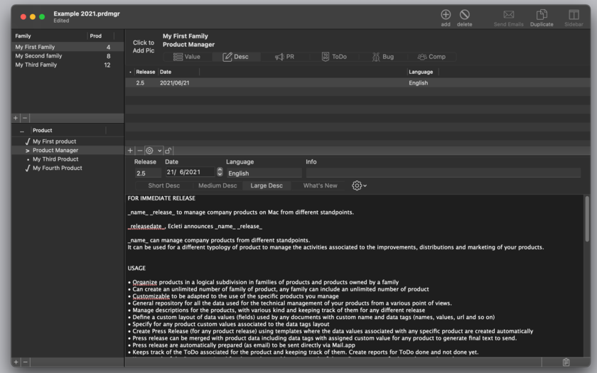 Product Manager 2.6.2 Mac 破解版 产品管理工具